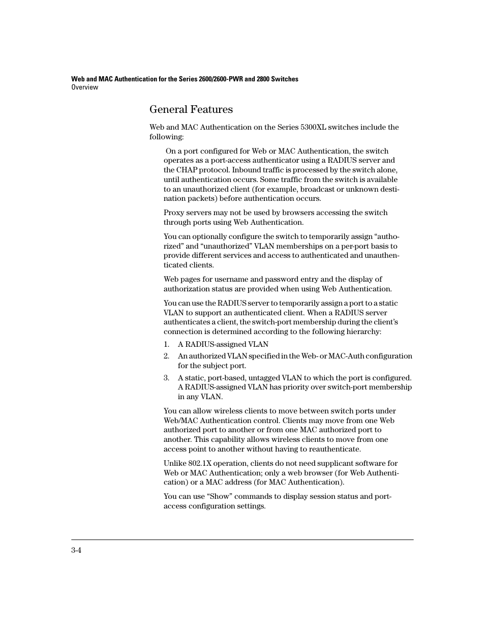 General features, General features -4 | HP 2800 User Manual | Page 48 / 300