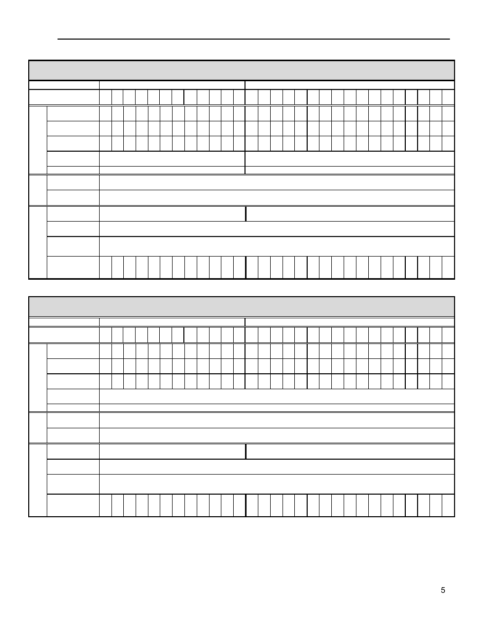 Eq5 ac drive operations manual, Eq5 ct (constant torque) – 460v series, Eq5 vt (variable torque) – 460v series | HP Anab EQ5 User Manual | Page 111 / 131