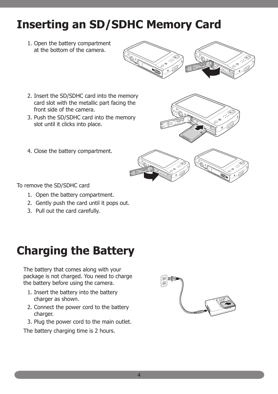 Charging the battery | HP PB360T User Manual | Page 13 / 64