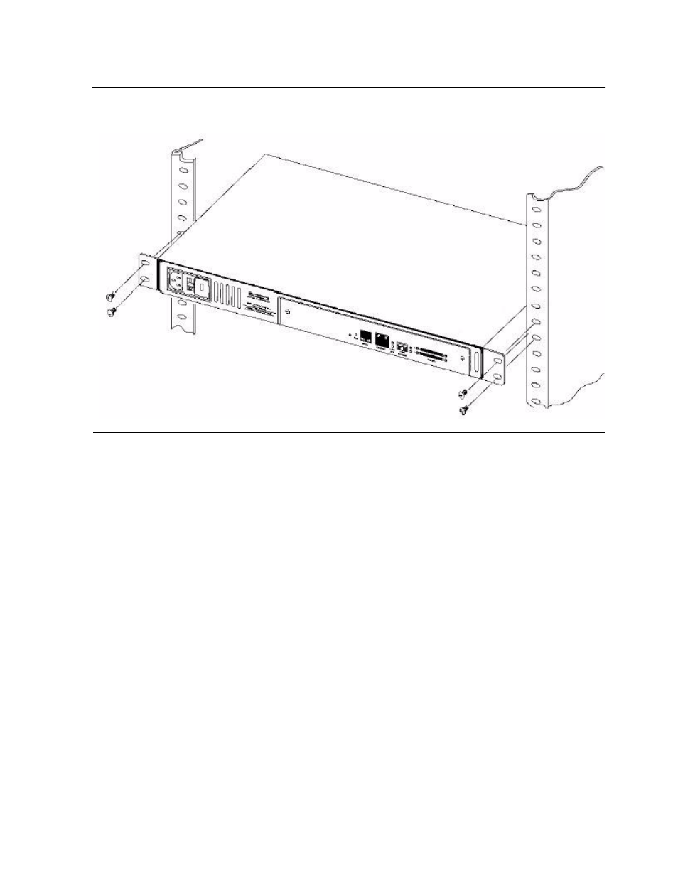 Figure 2-5, Mounting at back of rack | HP M8201R User Manual | Page 25 / 60