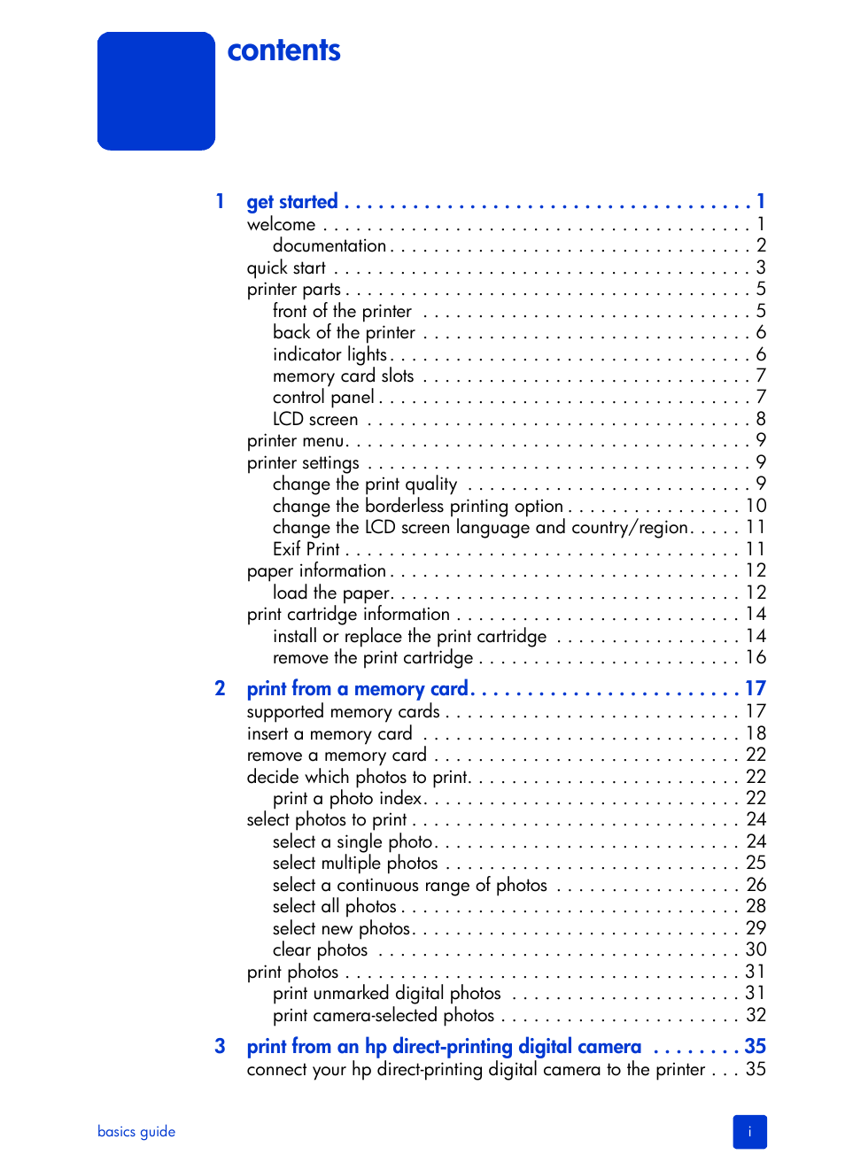 HP Photosmart 140 series User Manual | Page 3 / 64