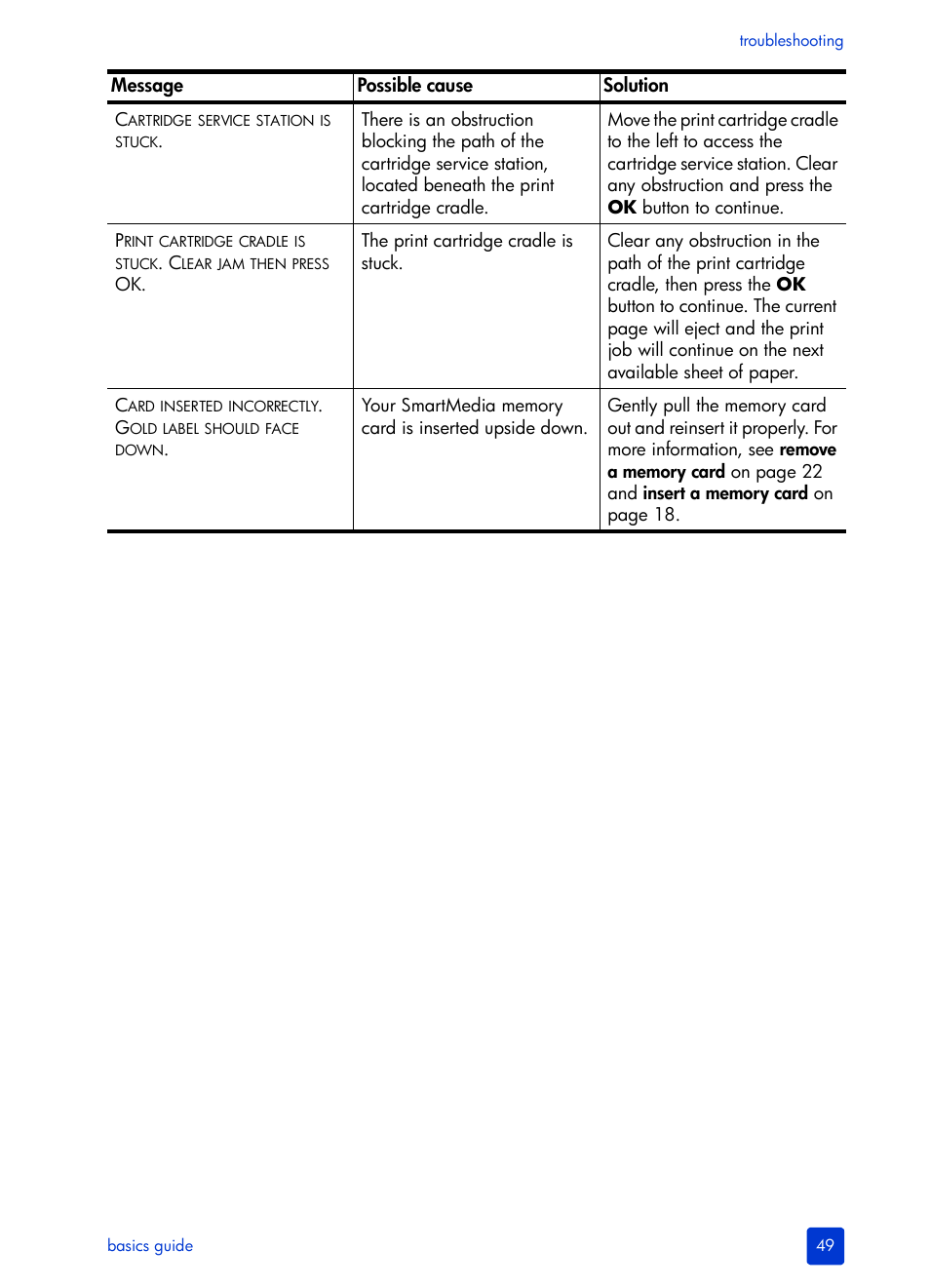 HP Photosmart 140 series User Manual | Page 53 / 64