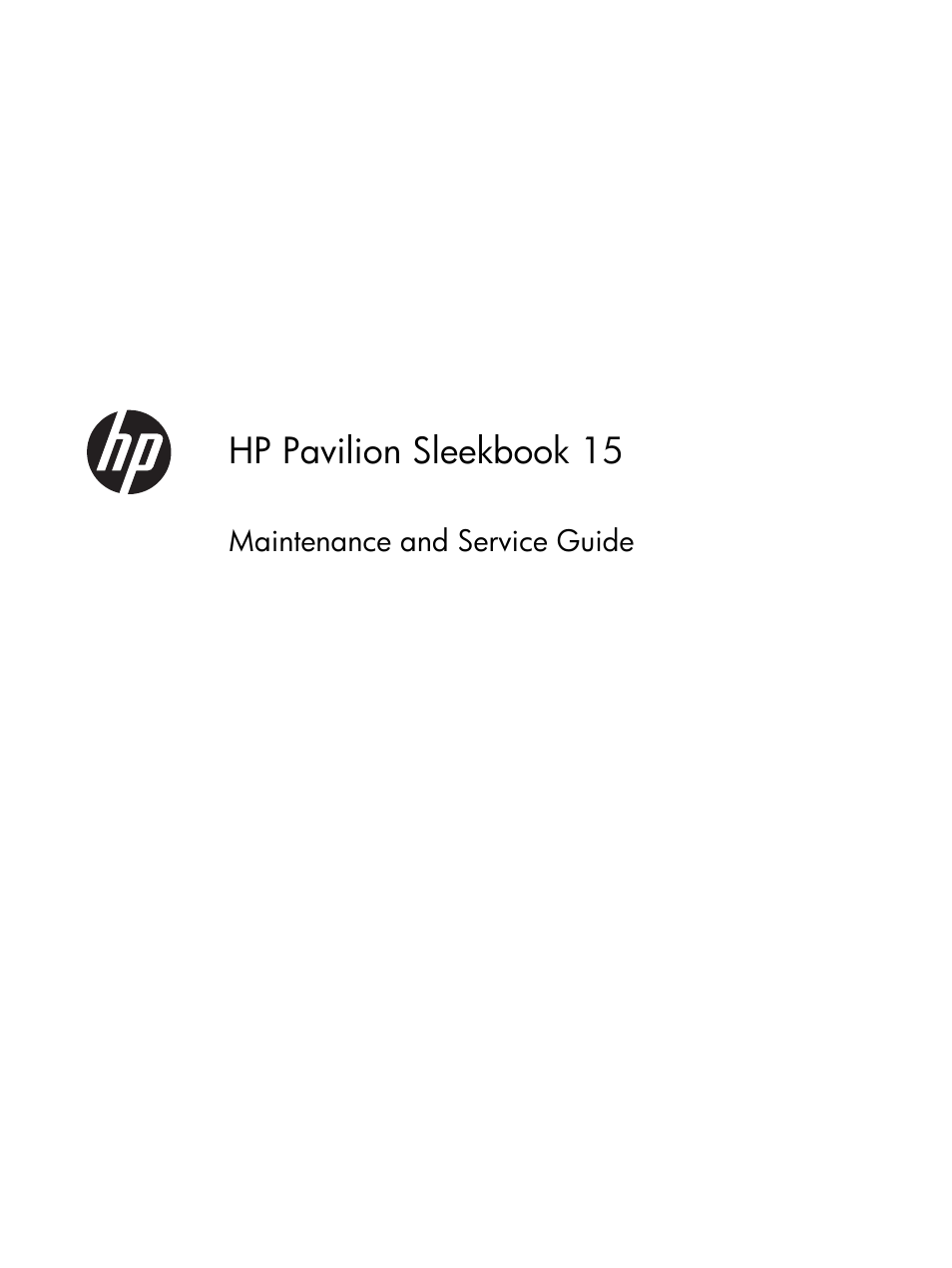 HP 15 User Manual | 101 pages