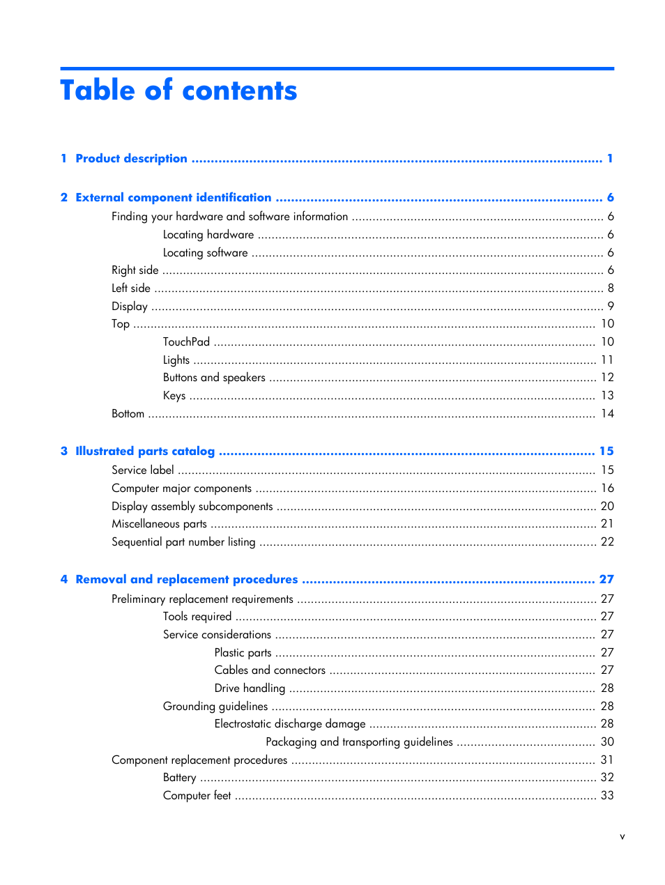 HP 15 User Manual | Page 5 / 101