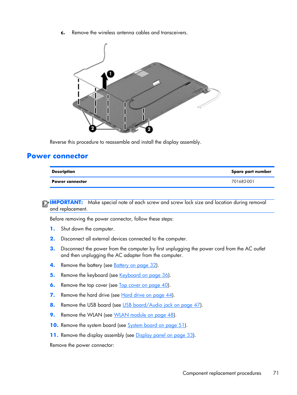 Power connector | HP 15 User Manual | Page 79 / 101