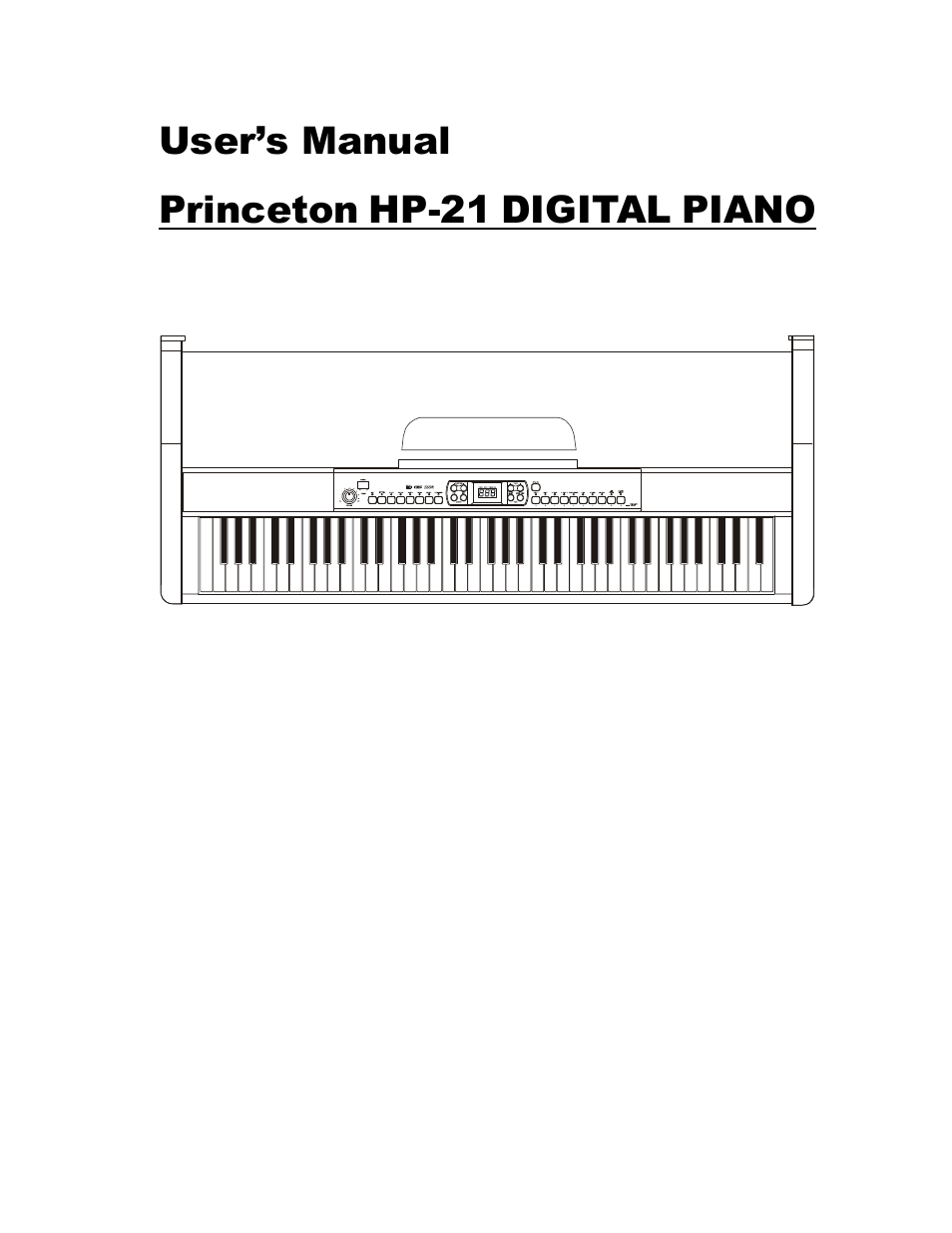 HP Princeton HP-21 User Manual | 20 pages