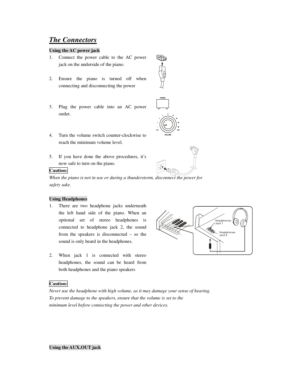 The connectors | HP Princeton HP-21 User Manual | Page 10 / 20
