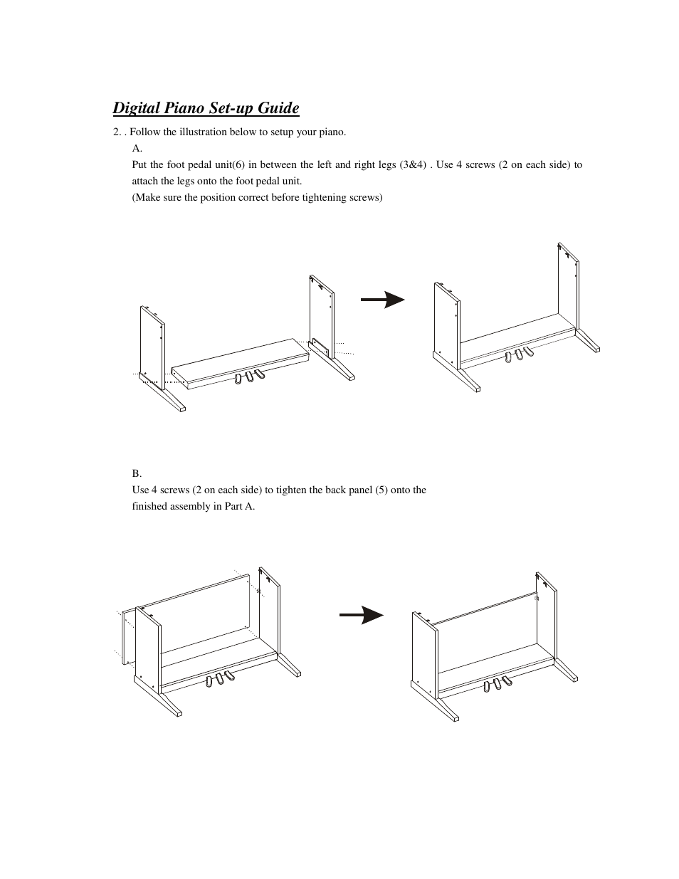 Digital piano set-up guide | HP Princeton HP-21 User Manual | Page 6 / 20