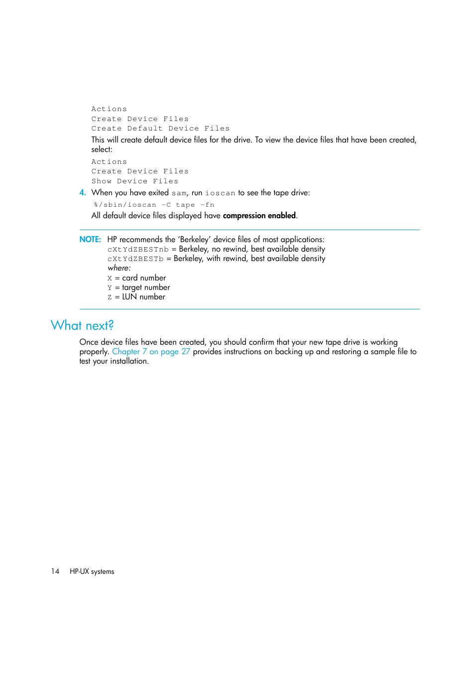 What next | HP Ultrium tape drives Q1538-90925 User Manual | Page 14 / 34