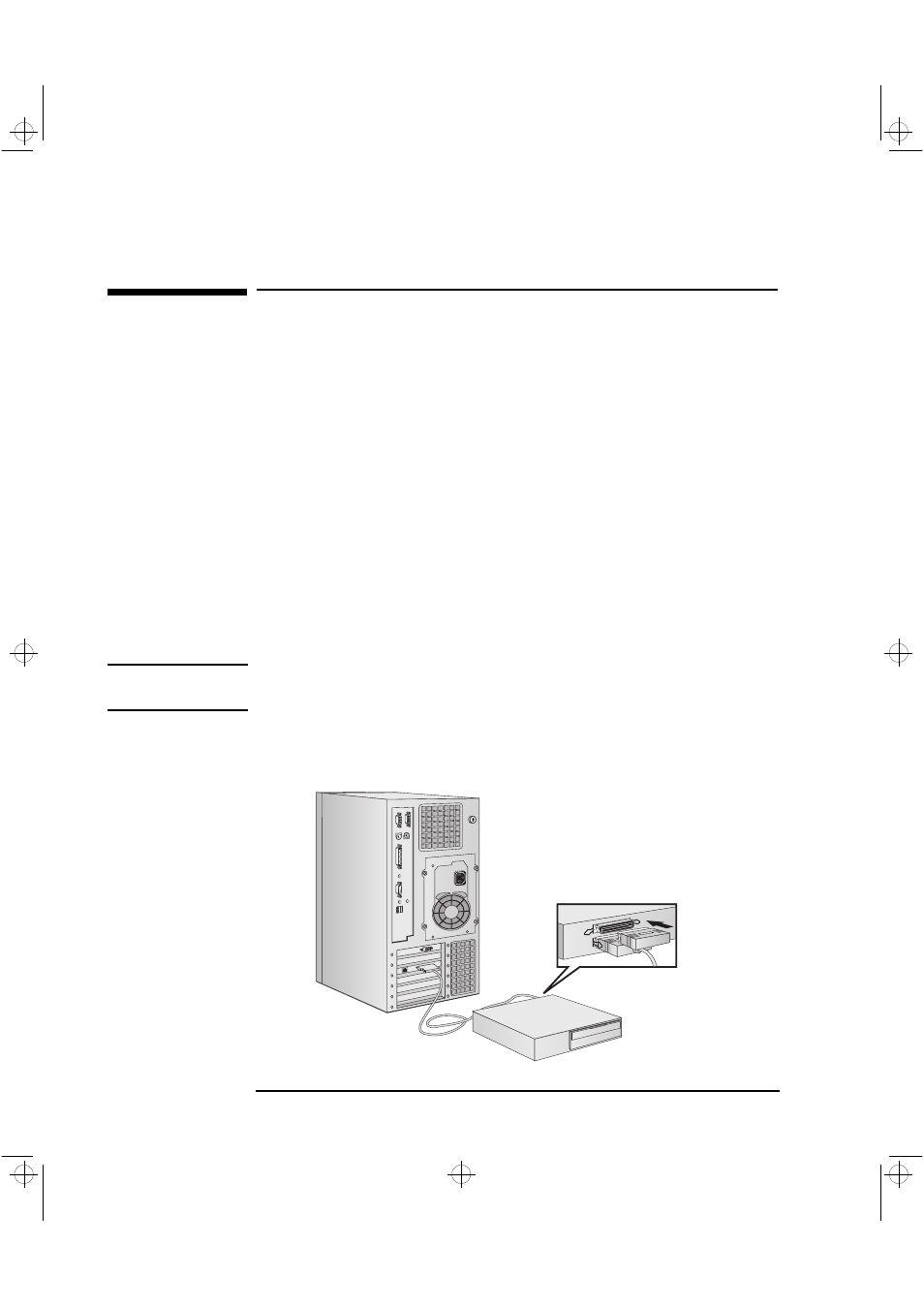 Connecting an external scsi accessory | HP XU User Manual | Page 22 / 190