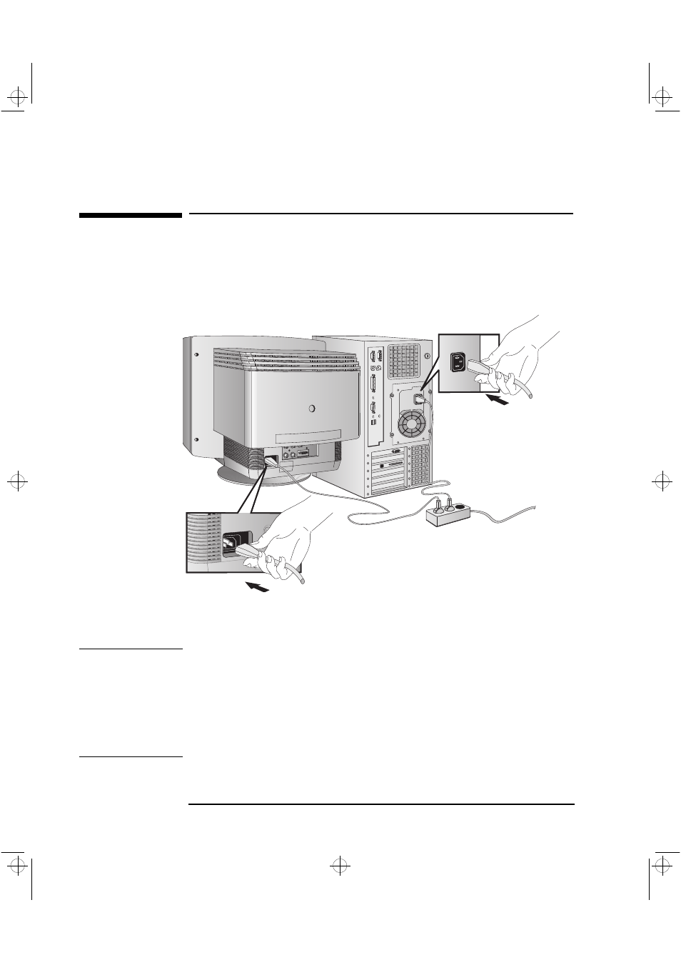 Connecting the power cords | HP XU User Manual | Page 24 / 190