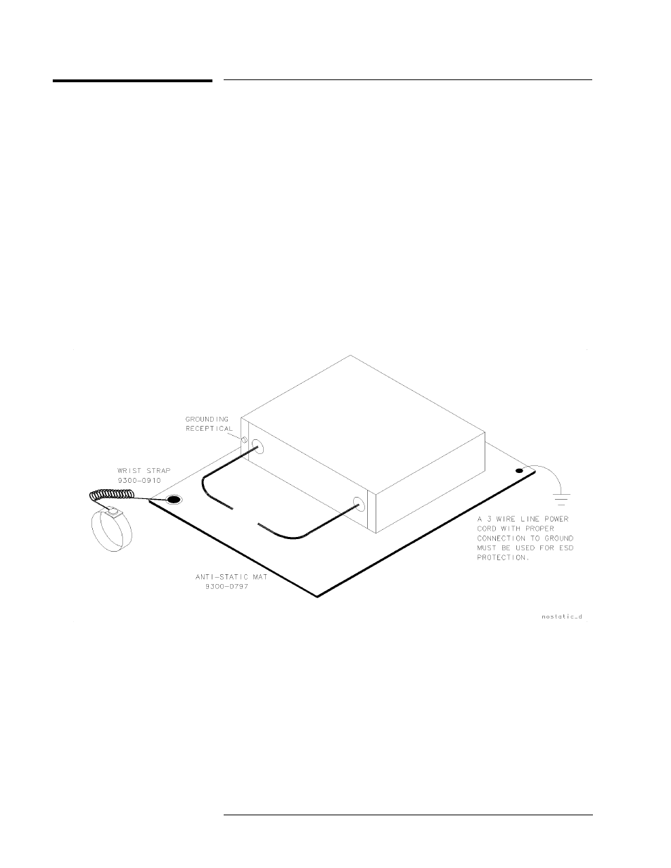 Installing the test set into a system rack, Installing the test set on a bench | HP 8517B User Manual | Page 34 / 136
