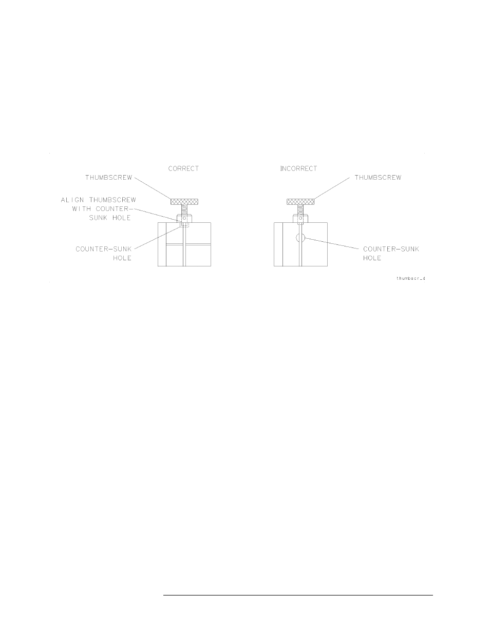Aligning the thumb-screw, Attaching the second clamp | HP 8517B User Manual | Page 56 / 136