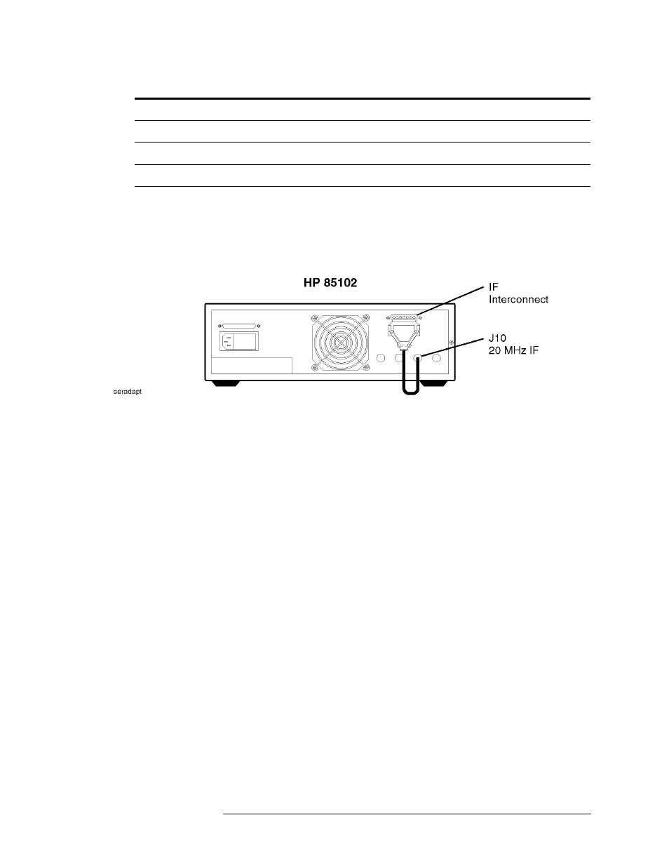 Using the service adapter, Figure 5-8. service adapter connections | HP 8517B User Manual | Page 72 / 136