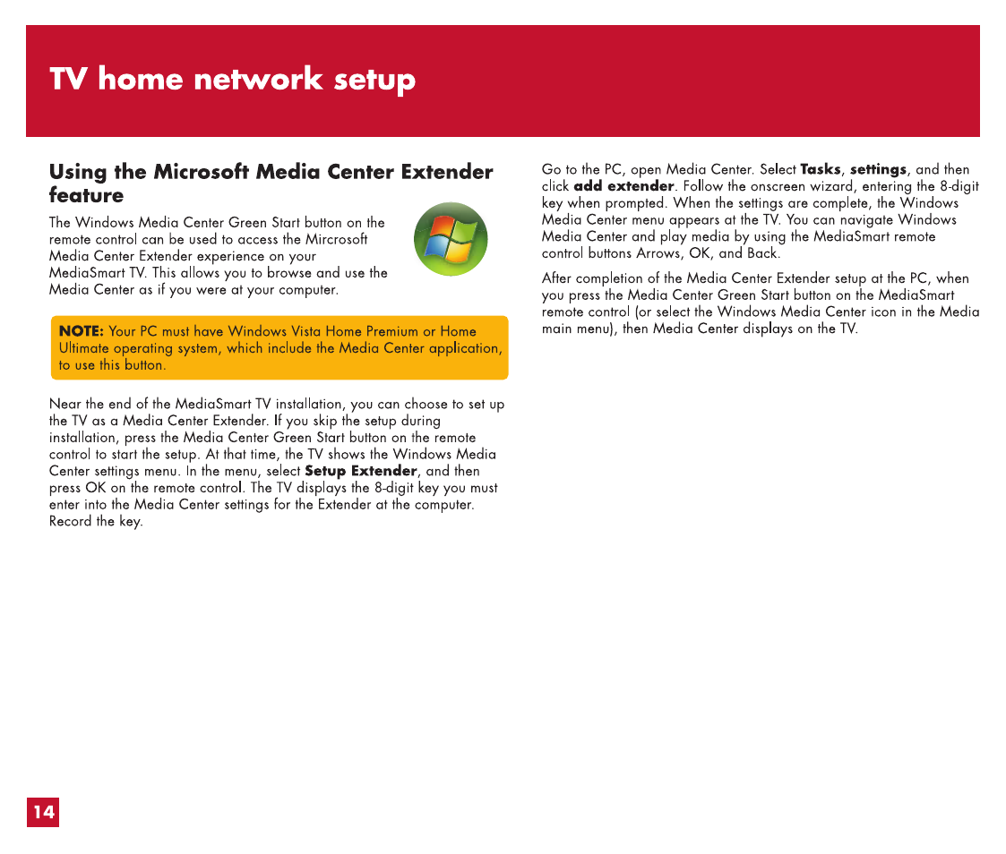 Power on / initial tv setup | HP MediaSmart HP SL4282N User Manual | Page 16 / 76