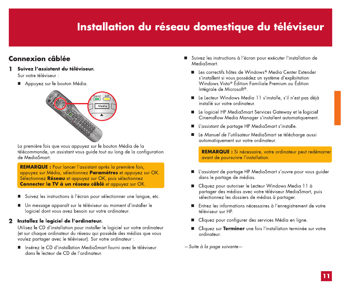 Contenu de l'emballage | HP MediaSmart HP SL4282N User Manual | Page 32 / 76