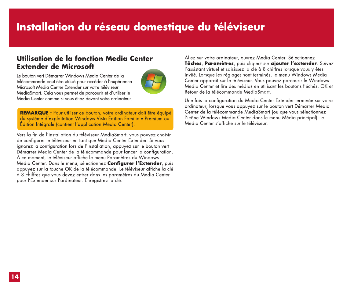 Connexion du câble ou de l'antenne | HP MediaSmart HP SL4282N User Manual | Page 35 / 76