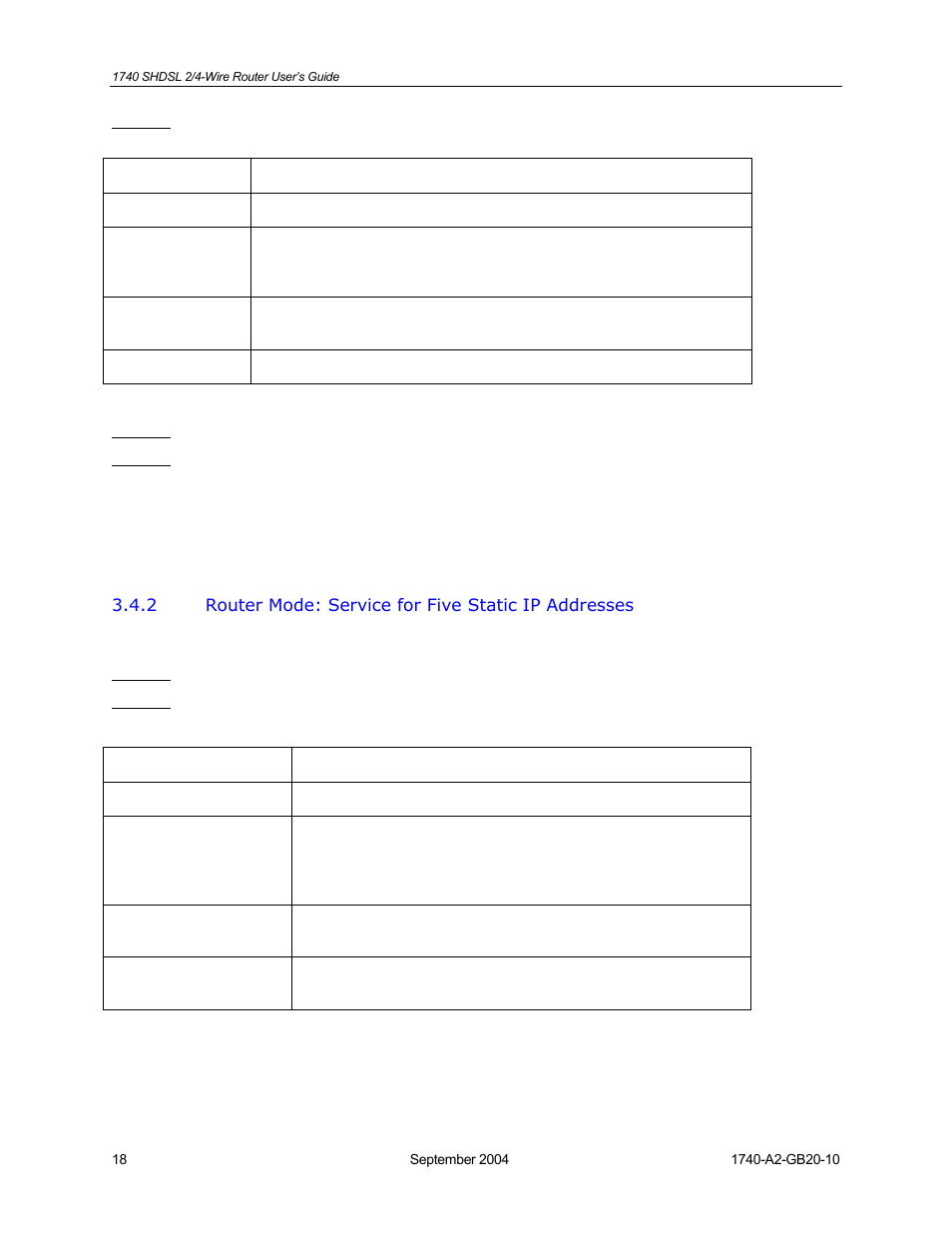 Router mode: service for five static ip addresses | HP 1740 SHDSL User Manual | Page 18 / 87