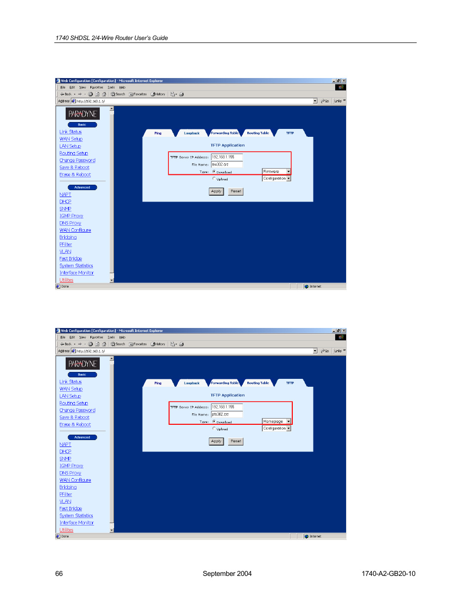 HP 1740 SHDSL User Manual | Page 66 / 87