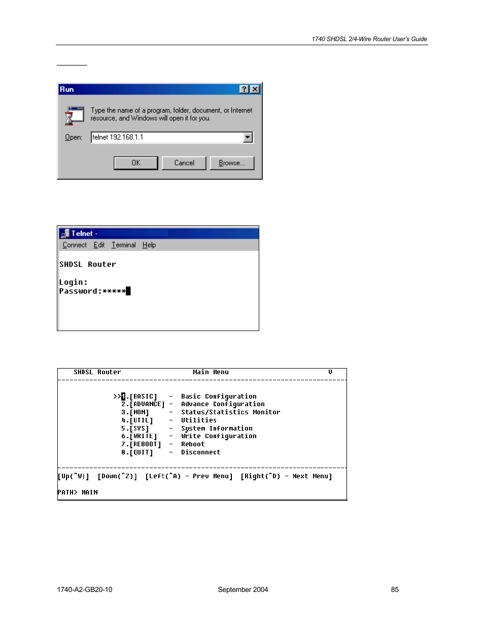 HP 1740 SHDSL User Manual | Page 85 / 87