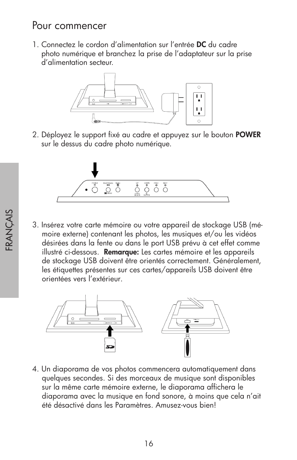 Pour commencer | HP df750 Series User Manual | Page 18 / 46