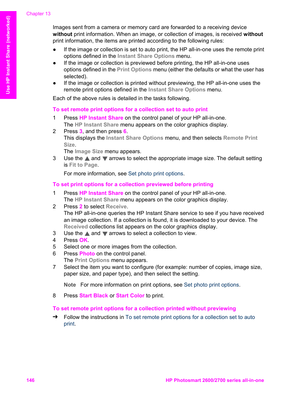 HP 2600/2700 User Manual | Page 149 / 241