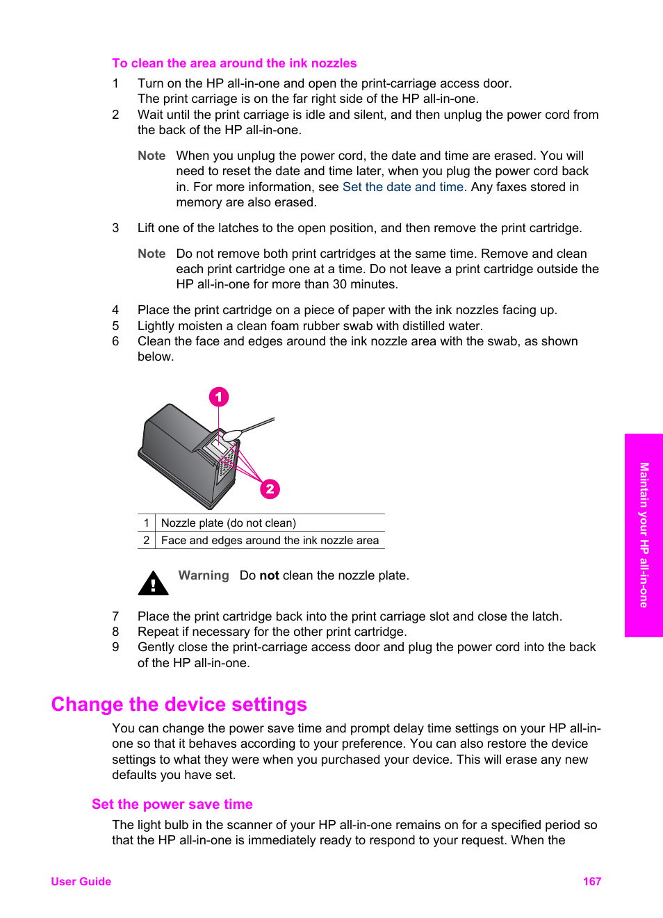 Change the device settings, Set the power save time | HP 2600/2700 User Manual | Page 170 / 241