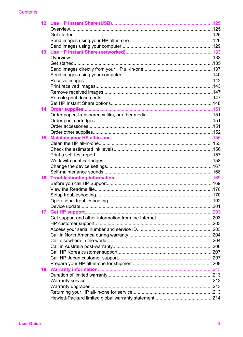 HP 2600/2700 User Manual | Page 6 / 241