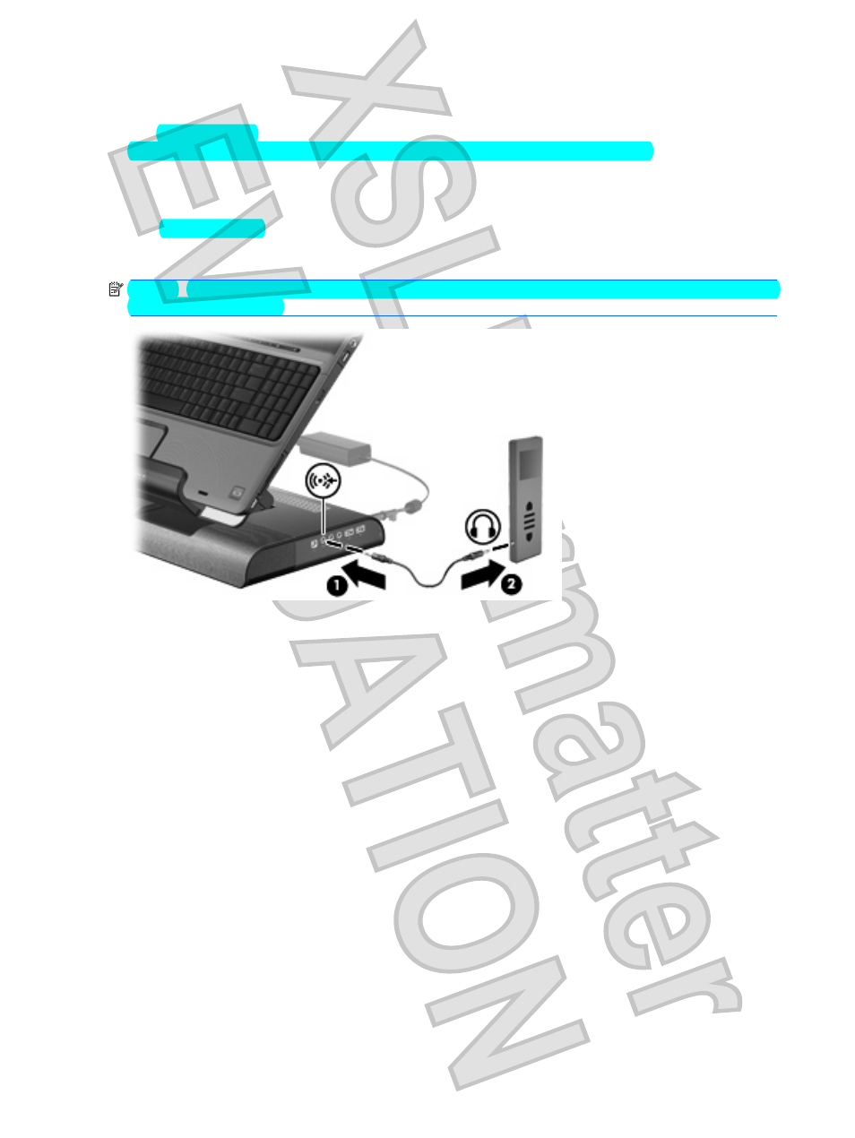 Connecting auxiliary audio | HP XB4000 User Manual | Page 26 / 43