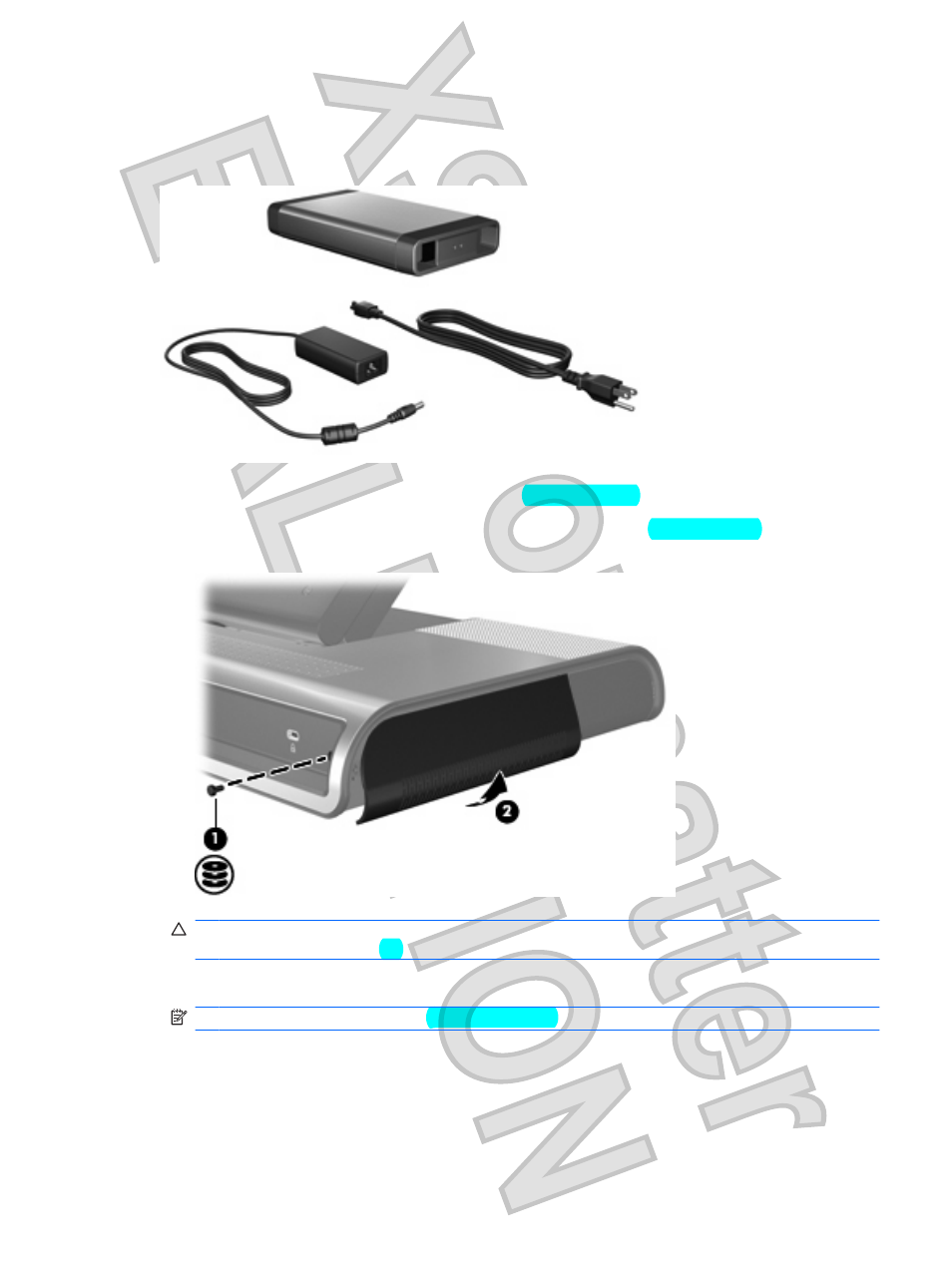 Installing an optional hard drive, Installing an hp personal media drive | HP XB4000 User Manual | Page 31 / 43