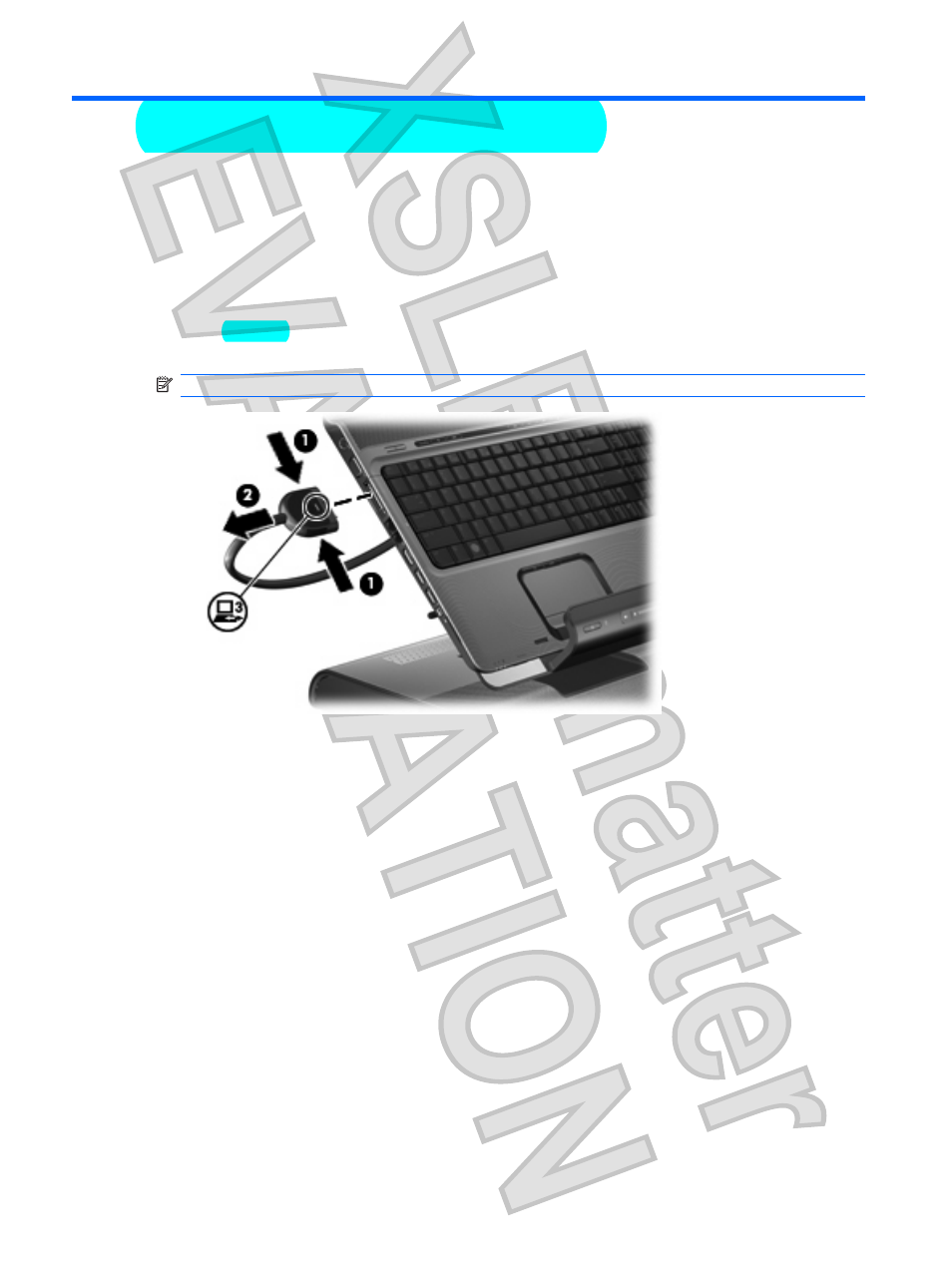 Undocking the computer, 3 undocking the computer, 3undocking the computer | HP XB4000 User Manual | Page 36 / 43