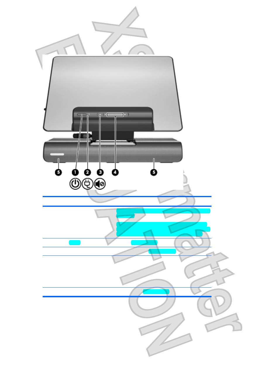 Identifying components, Front panel components | HP XB4000 User Manual | Page 6 / 43