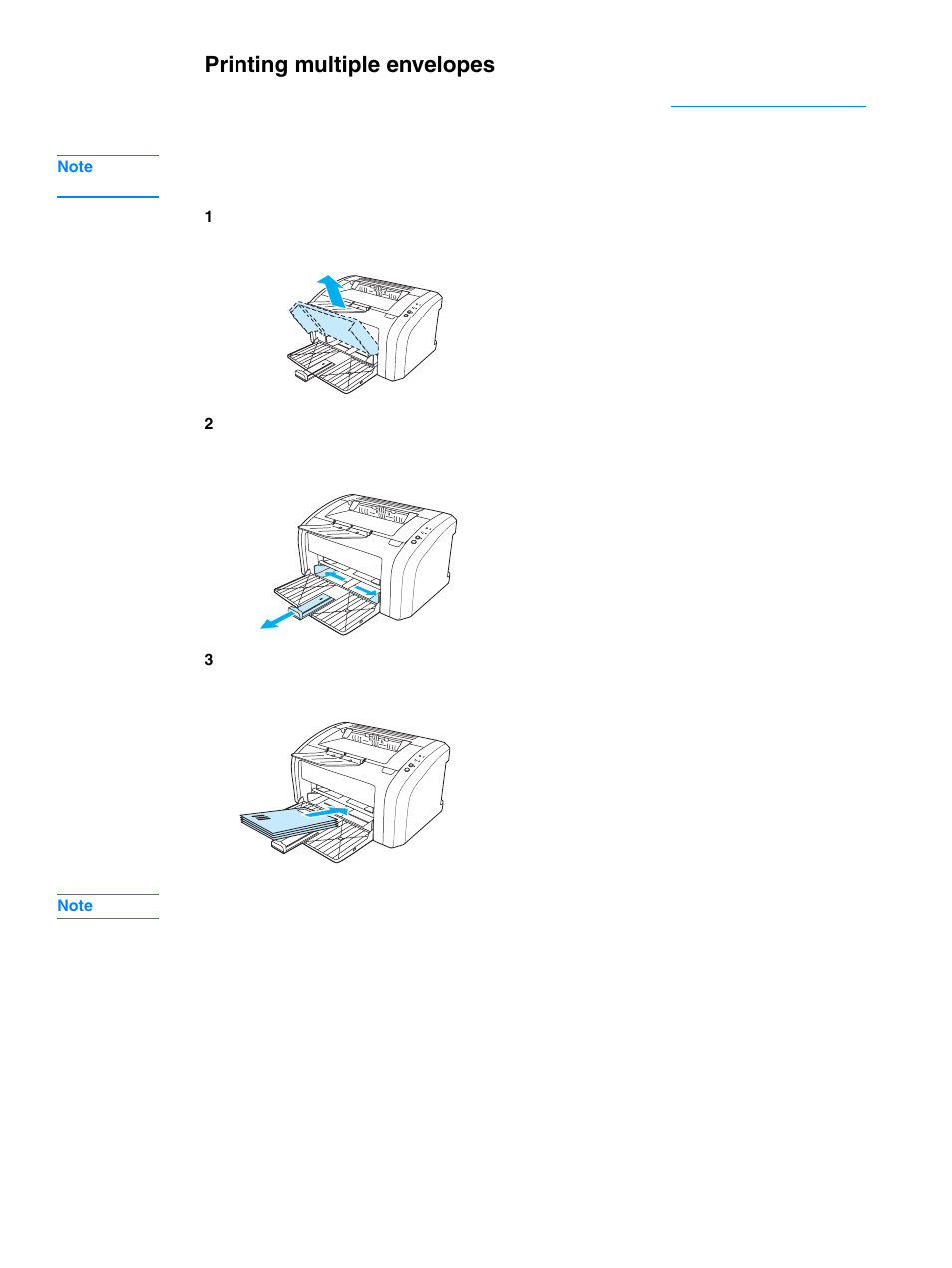 Printing multiple envelopes | HP 1010 User Manual | Page 32 / 122