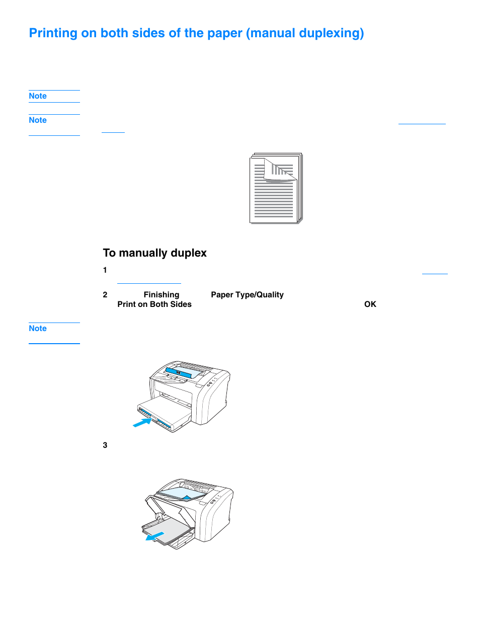 To manually duplex | HP 1010 User Manual | Page 40 / 122