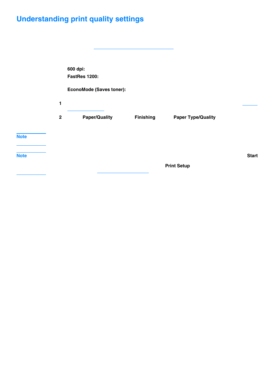 Understanding print quality settings | HP 1010 User Manual | Page 45 / 122