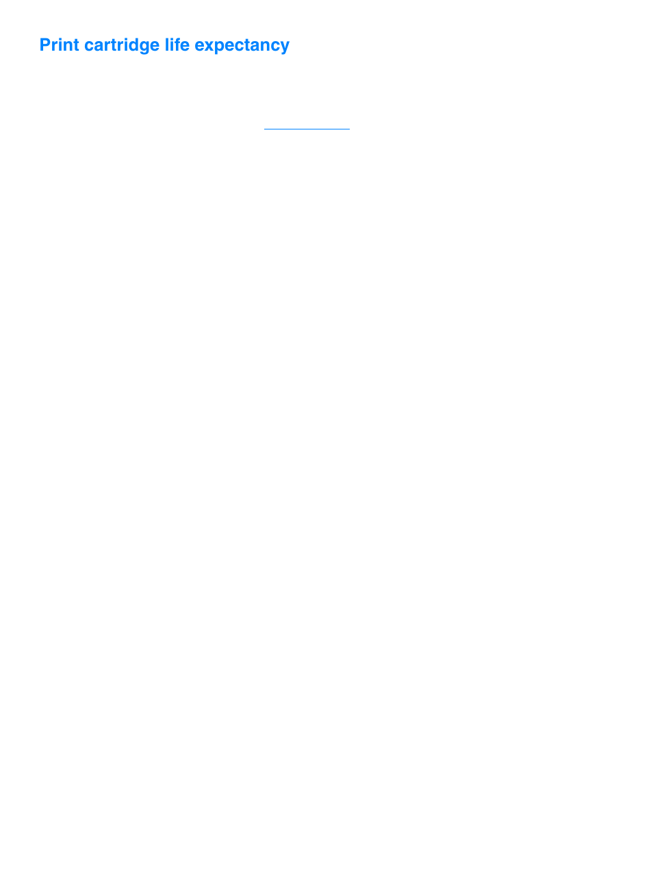 Print cartridge life expectancy | HP 1010 User Manual | Page 50 / 122