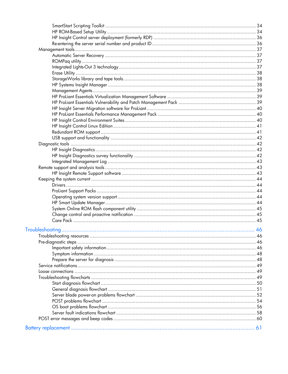 HP BL2X220C User Manual | Page 4 / 82