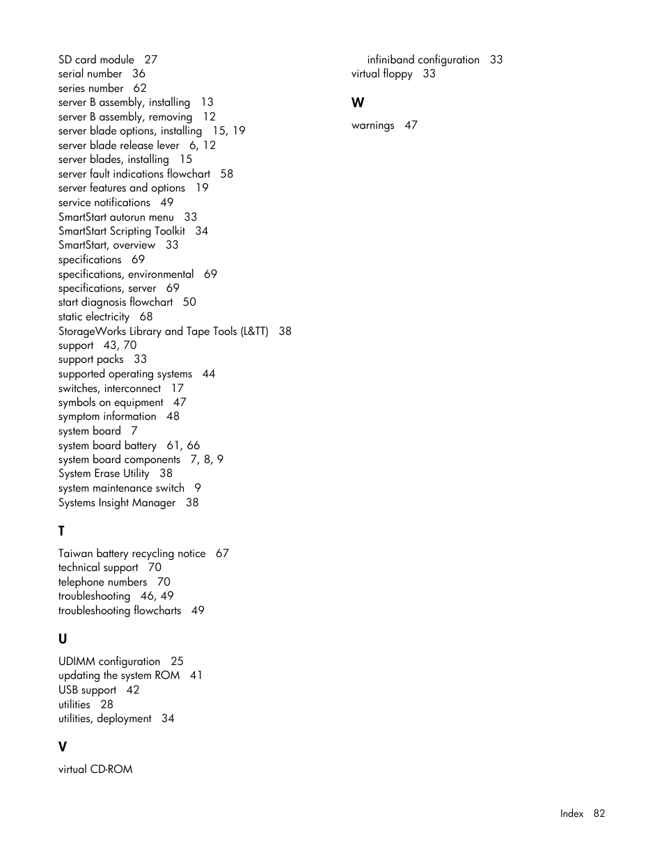 HP BL2X220C User Manual | Page 82 / 82