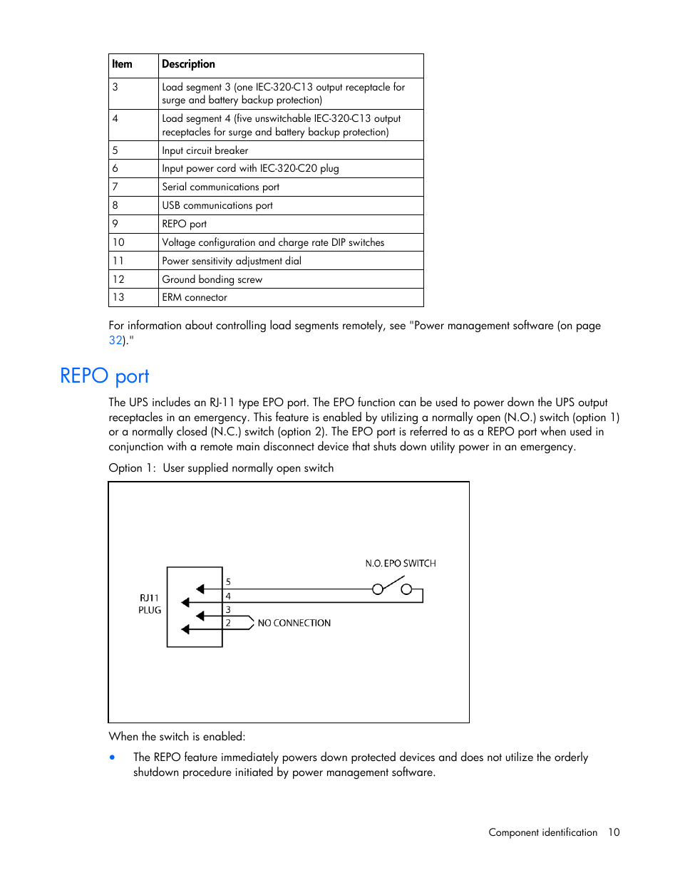 Repo port | HP T2200 User Manual | Page 10 / 55