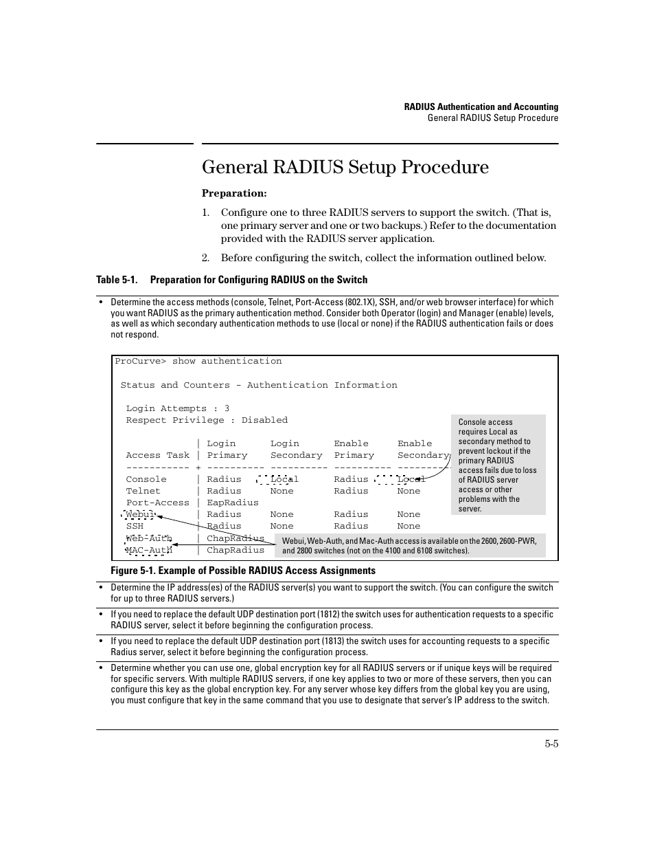 General radius setup procedure, General radius setup procedure -5 | HP 2600 Series User Manual | Page 105 / 306