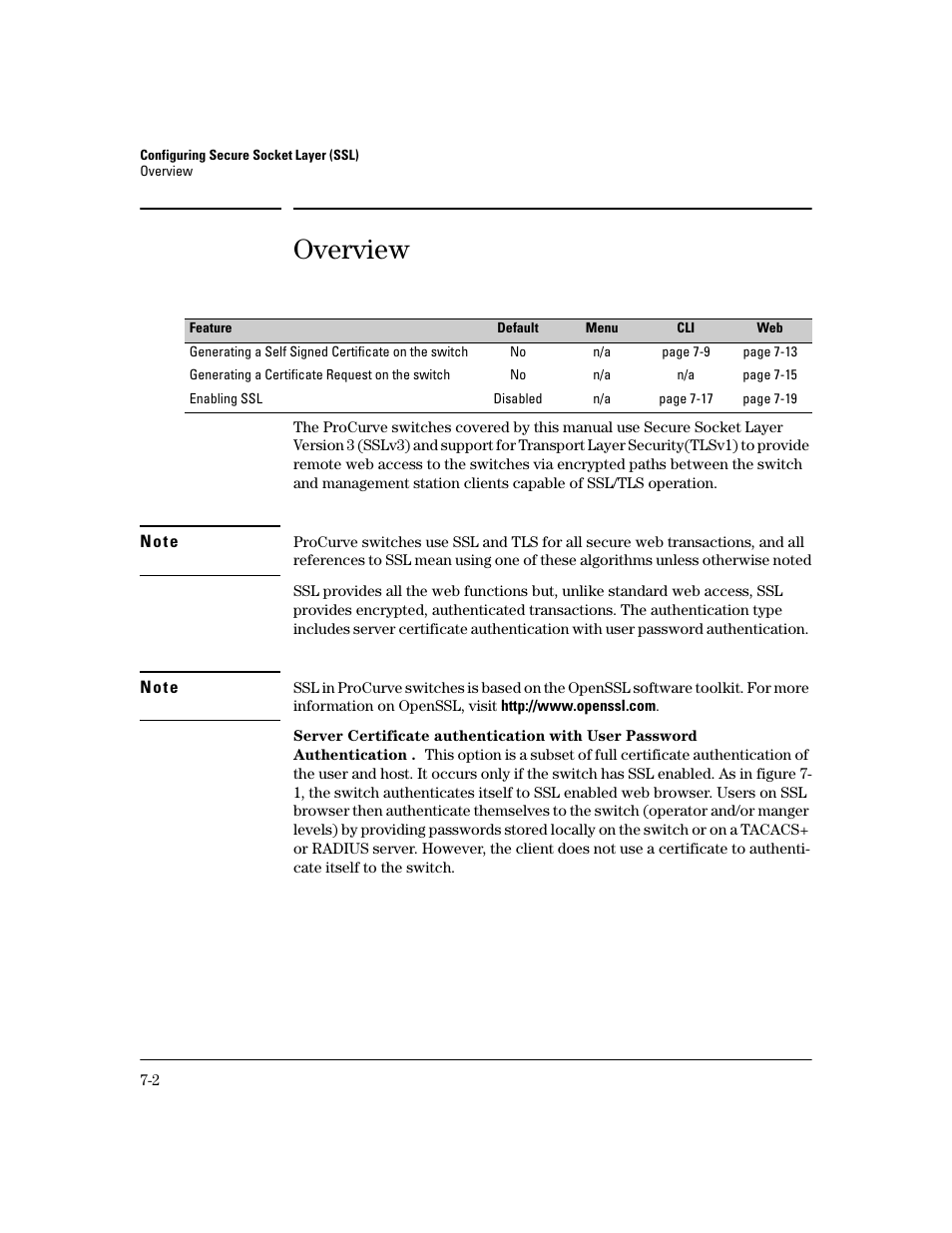 Overview, Overview -2 | HP 2600 Series User Manual | Page 162 / 306