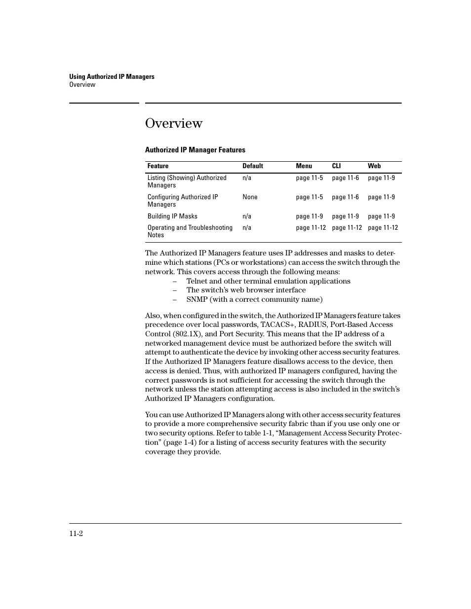 Overview, Overview -2 | HP 2600 Series User Manual | Page 288 / 306