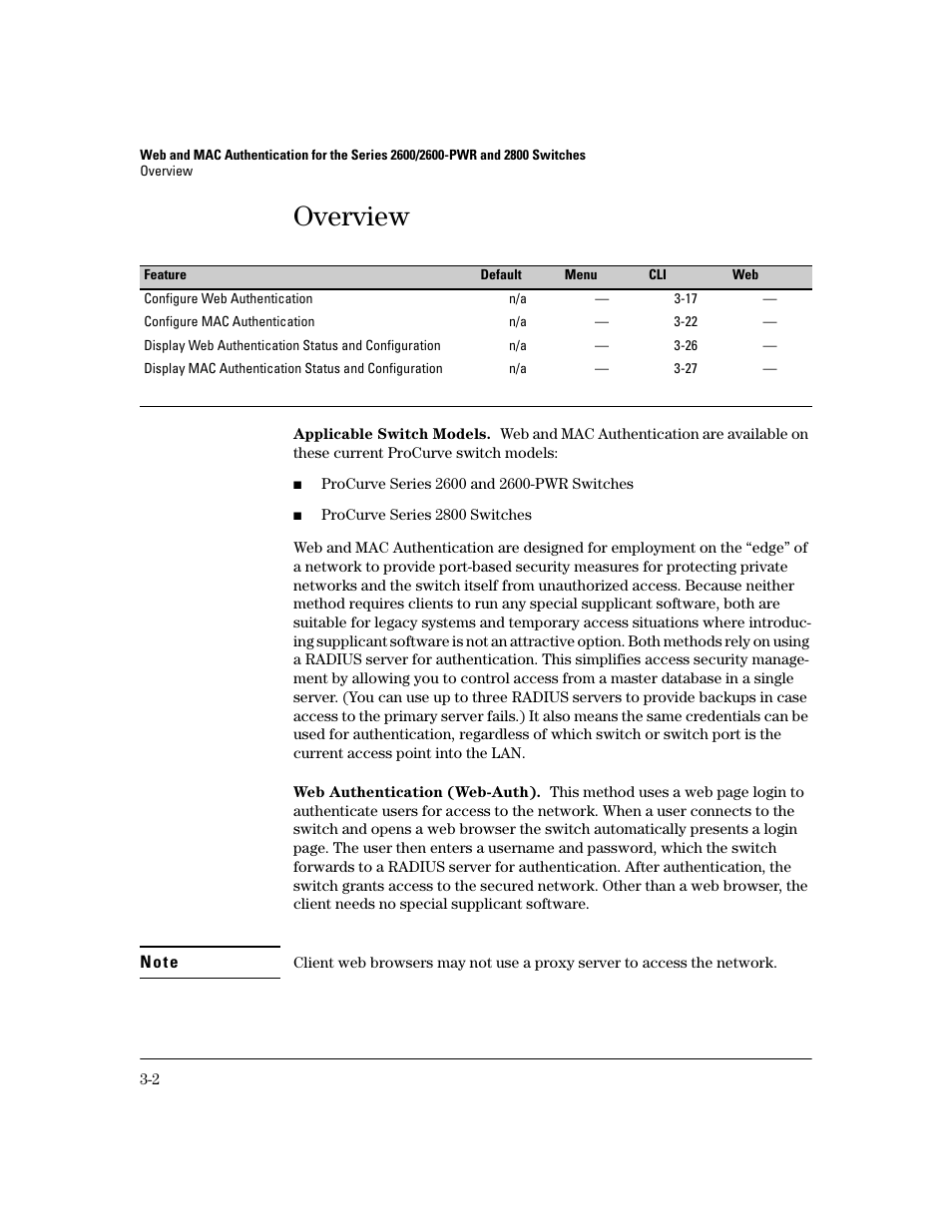 Overview, Overview -2 | HP 2600 Series User Manual | Page 46 / 306