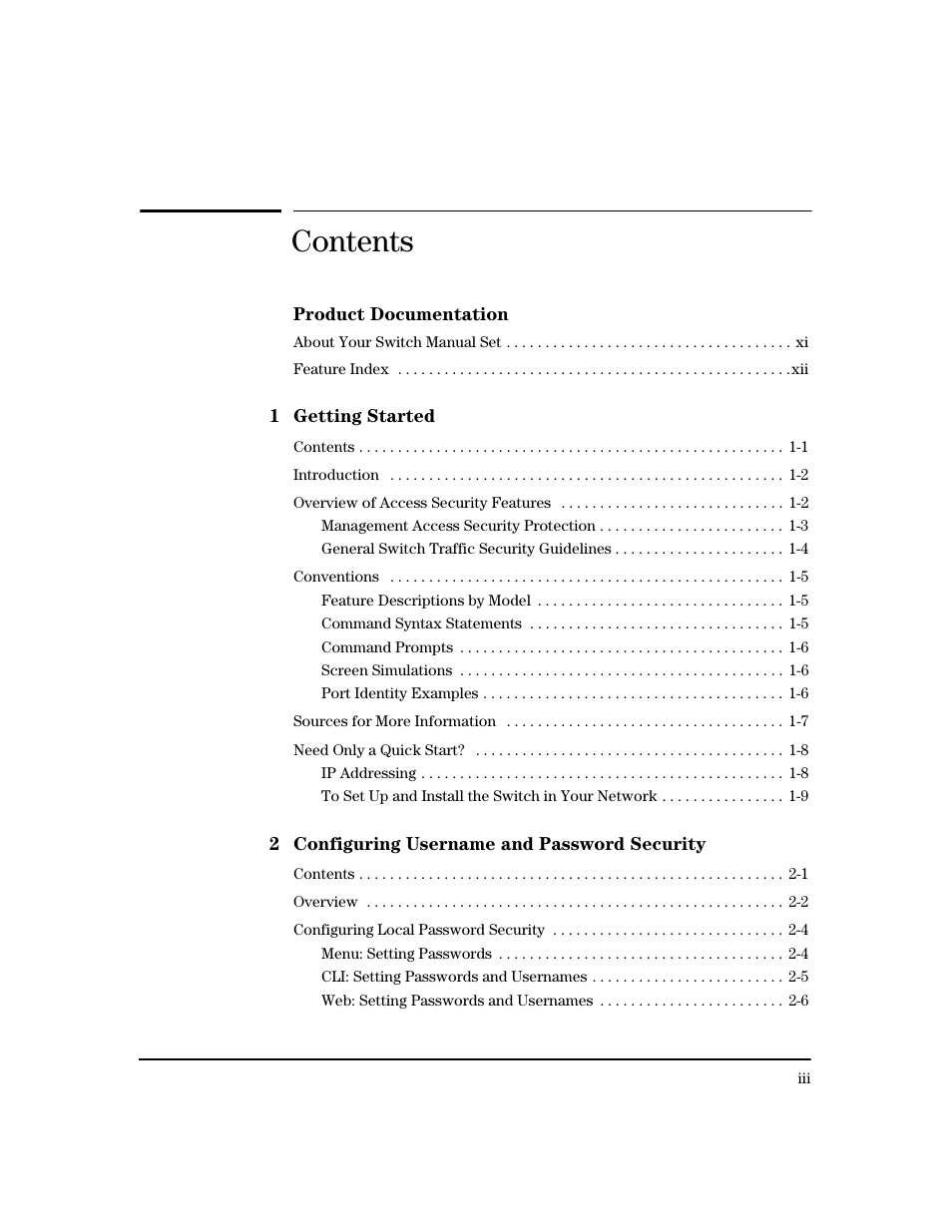 HP 2600 Series User Manual | Page 5 / 306