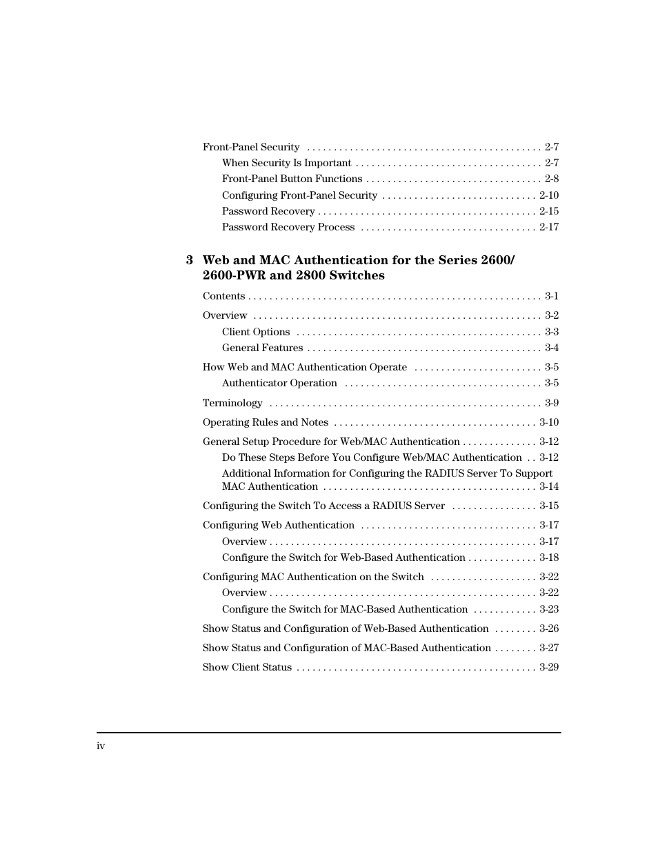 HP 2600 Series User Manual | Page 6 / 306