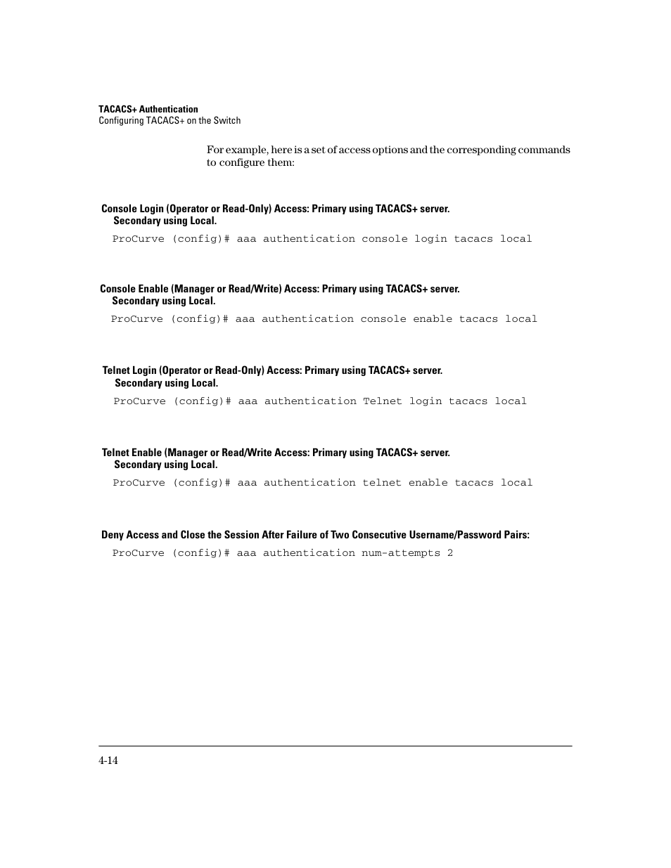 Ugh 4-14 | HP 2600 Series User Manual | Page 88 / 306