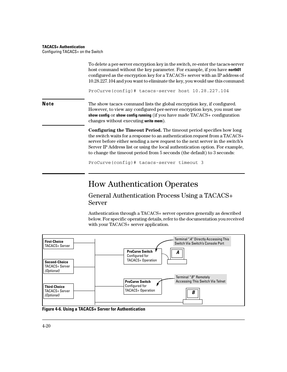 How authentication operates, How authentication operates -20 | HP 2600 Series User Manual | Page 94 / 306