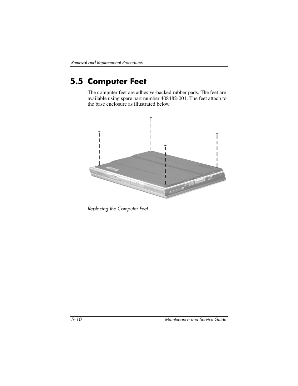 5 computer feet, 5 computer feet –10, Computer feet | HP ze2300 User Manual | Page 110 / 239