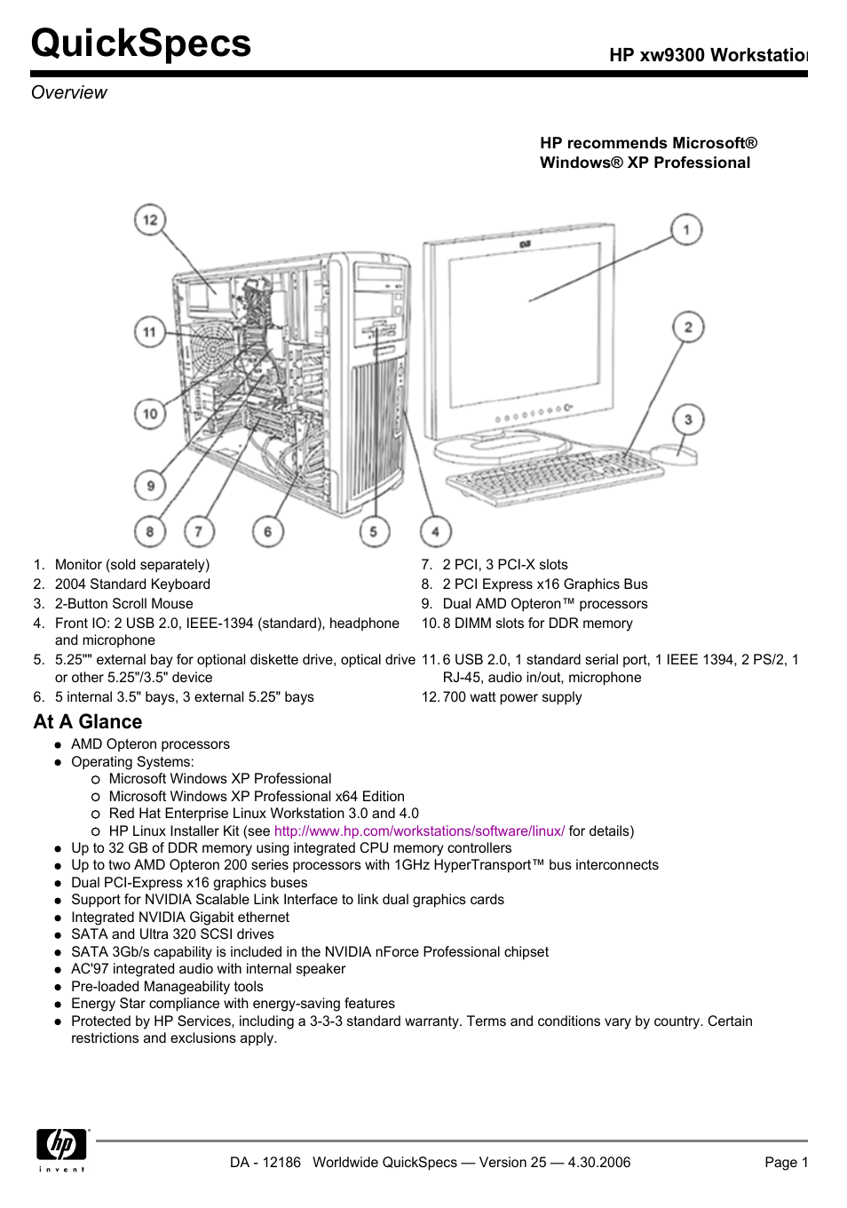 HP XW9300 User Manual | 75 pages