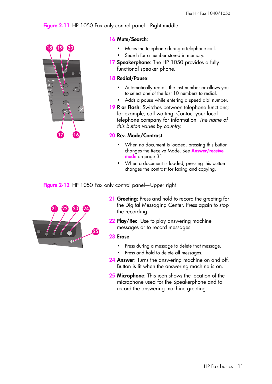HP 1040 User Manual | Page 17 / 94